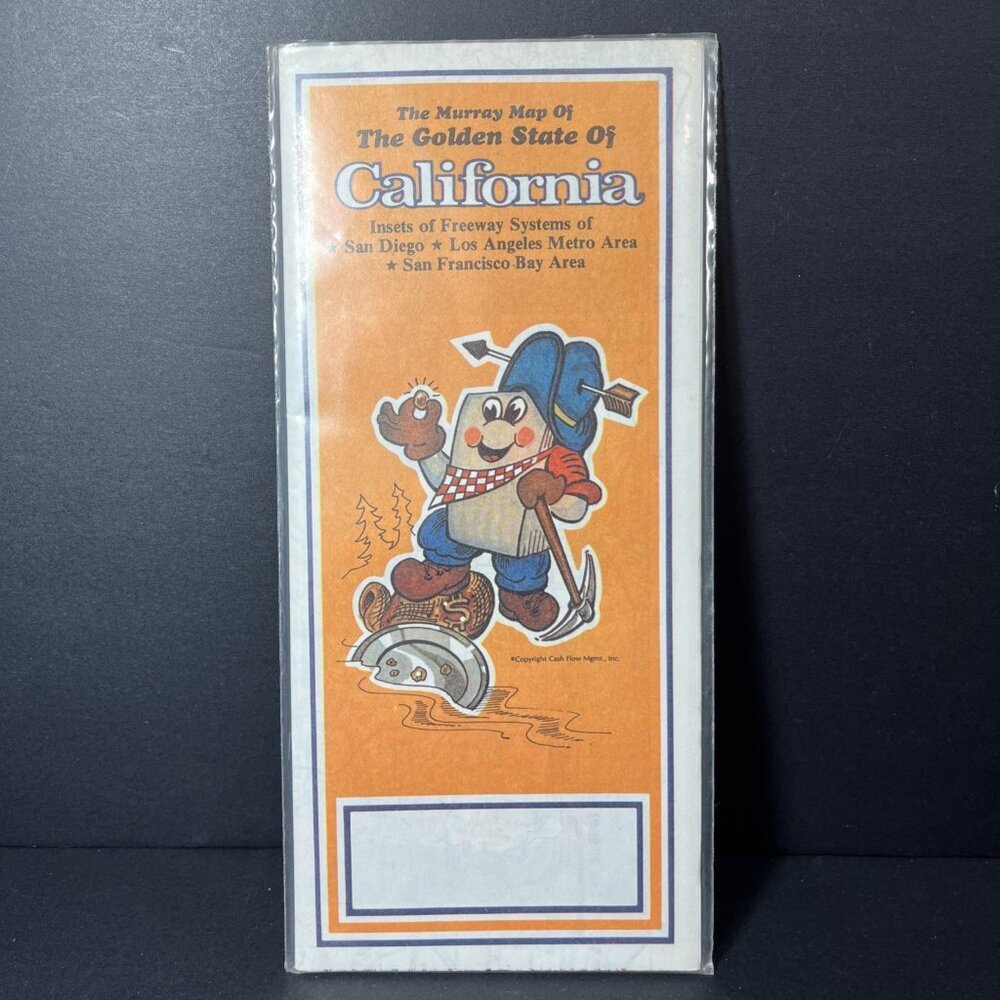 1978  The Murray Map Of The Golden State Of California Insets Of Freeway Systems